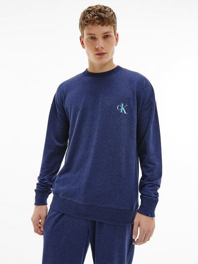 Calvin Klein Ruhák HU313965 | Calvin Klein CK One Lounge Férfi Pulóver Kék / Szürke